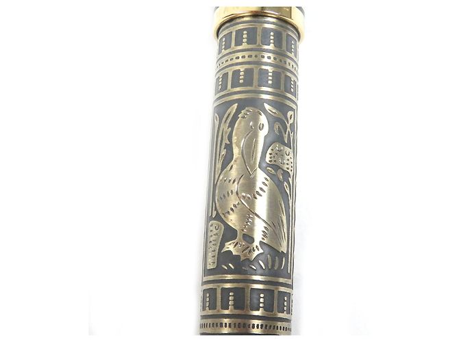 Autre Marque Pelikan Souverän Au750 Füllfederhalter Schwarz Golden - Ansicht 7