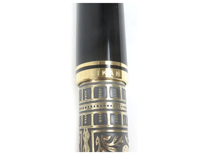 Autre Marque Pelikan Souverän Au750 Füllfederhalter Schwarz Golden - Ansicht 9