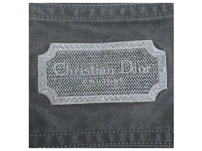 Camicia a maniche lunghe con patch logo Dior Couture Marrone Grigio - vista 4