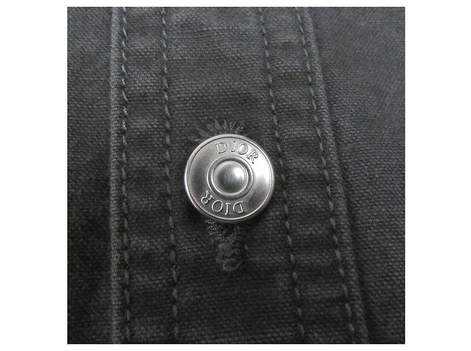 Camicia a maniche lunghe con patch logo Dior Couture Marrone Grigio - vista 5
