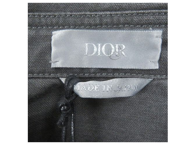 Camicia a maniche lunghe con patch logo Dior Couture Marrone Grigio - vista 6
