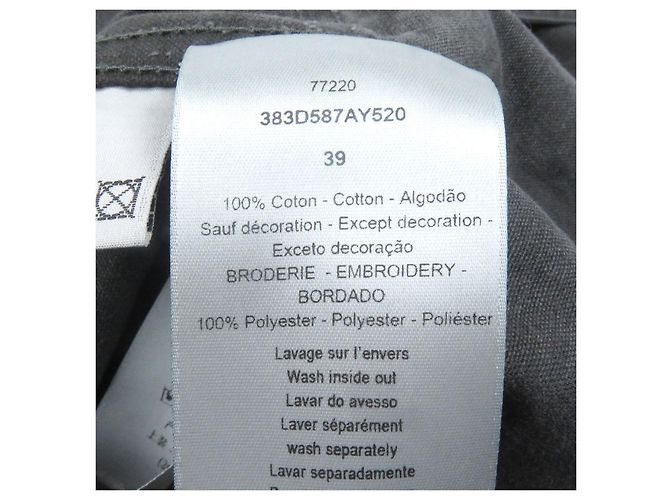 Camicia a maniche lunghe con patch logo Dior Couture Marrone Grigio - vista 8