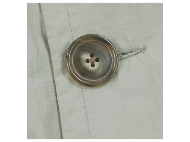 Hermès Hermes Mod abrigo Abrigo de Nylon Verde Caqui - vista 5