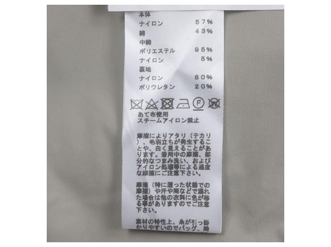 Hermès Hermes Mod abrigo Abrigo de Nylon Verde Caqui - vista 9