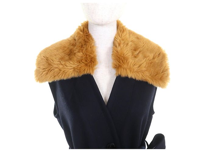 Autre Marque Lange Weste aus Wolle Dries Van Noten Blau Marineblau - Ansicht 4