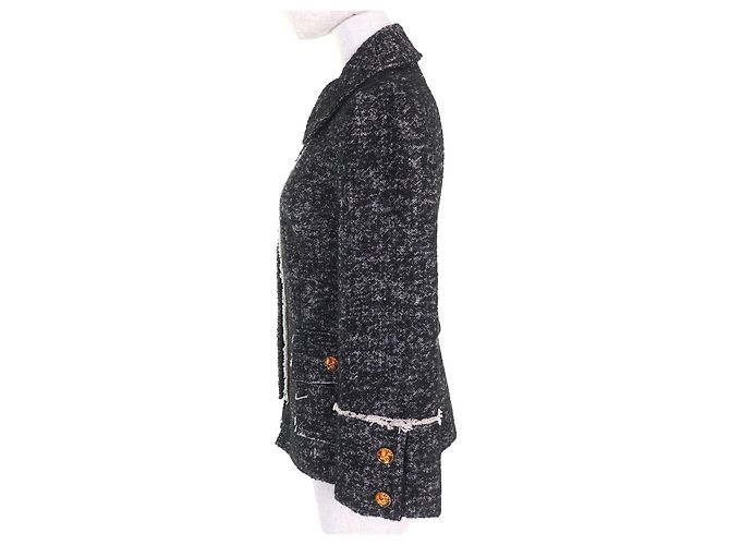 Dolce & Gabbana Chaqueta de Tweed Dolce&Gabbana Negro - vista 2