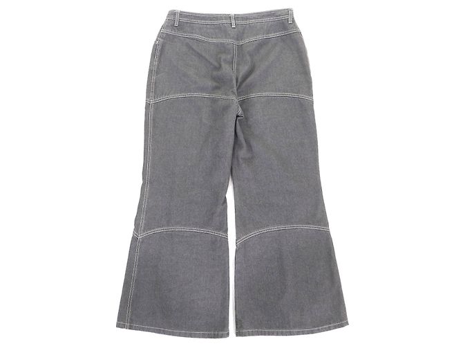 Timeless Pantalones de algodón denim CHANEL COCO Mark Gris - vista 2