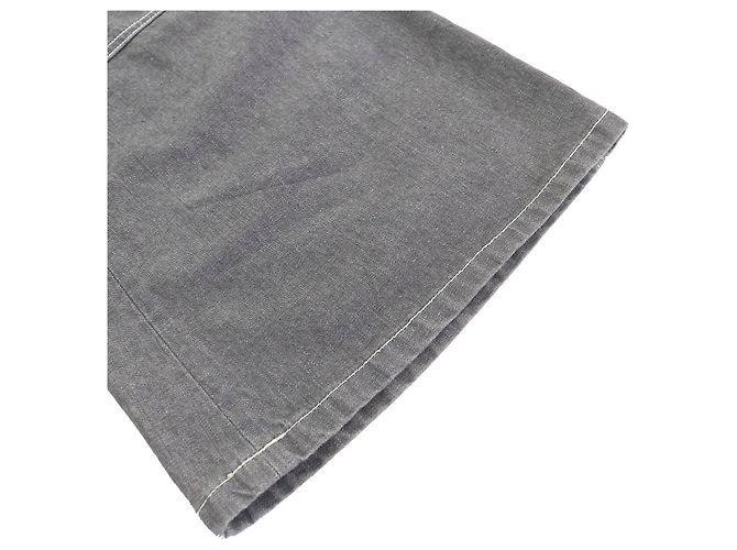 Timeless Pantalones de algodón denim CHANEL COCO Mark Gris - vista 6