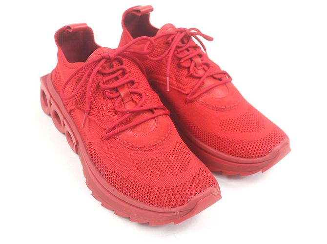 Sneakers in maglia Nima Salvatore Ferragamo Rosso - vista 3