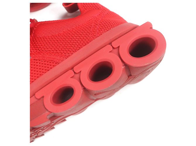 Sneakers in maglia Nima Salvatore Ferragamo Rosso - vista 7