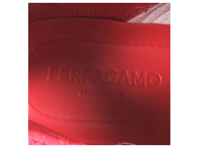 Sneakers in maglia Nima Salvatore Ferragamo Rosso - vista 8