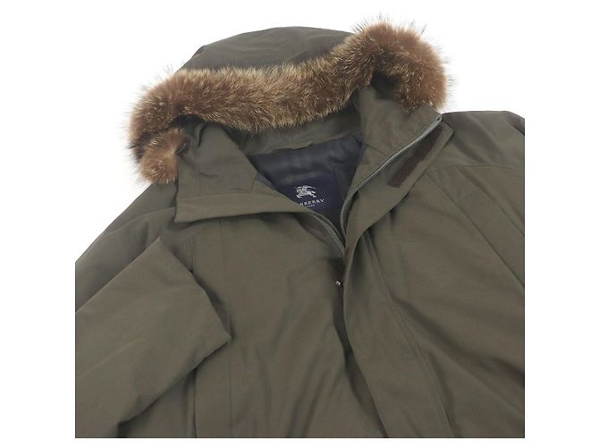 Chaqueta de plumón de algodón Burberry London Verde Caqui - vista 2
