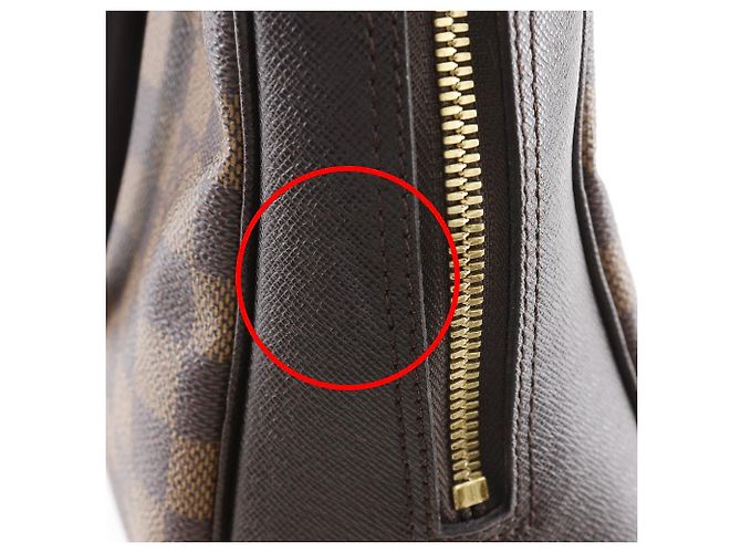 Borsa Louis Vuitton Brera Damier Marrone - vista 11