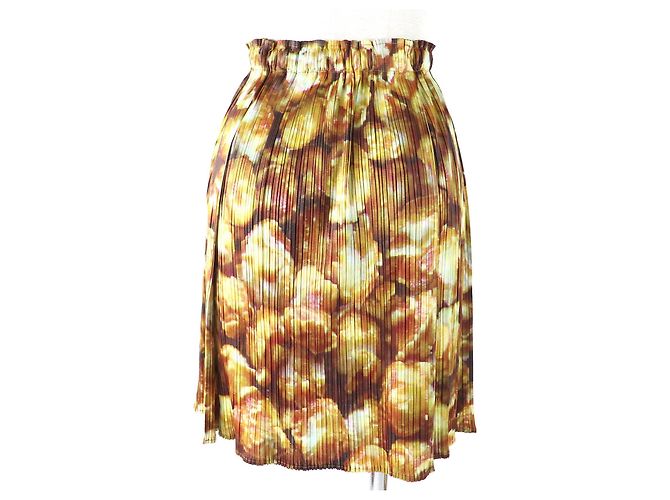 Issey Miyake Conjunto de camiseta y minifalda con estampado Popcorn PLEATS PLEASE Castaño Amarillo - vista 7
