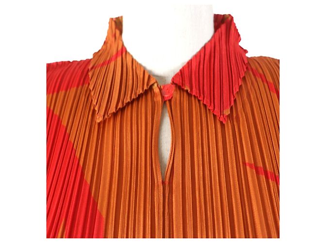 Issey Miyake PLEATS PLEASE Two-Piece Set Polyester Set Red - view 4