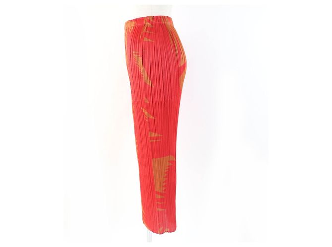 Issey Miyake PLEATS PLEASE Two-Piece Set Polyester Set Red - view 6