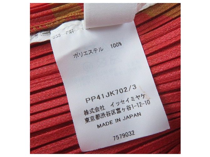 Issey Miyake PLEATS PLEASE Two-Piece Set Polyester Set Red - view 9