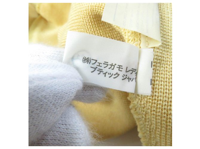 Completo in maglia a 2 pezzi Salvatore Ferragamo Giallo - vista 12