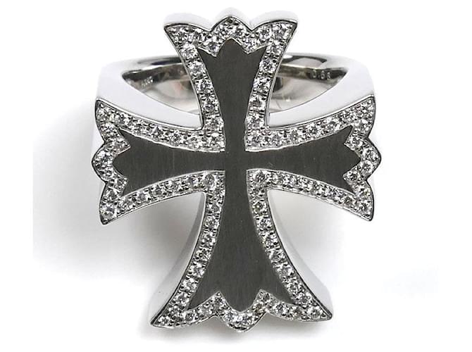 Autre Marque Platin-Diamant-Ring Silber - Ansicht 3