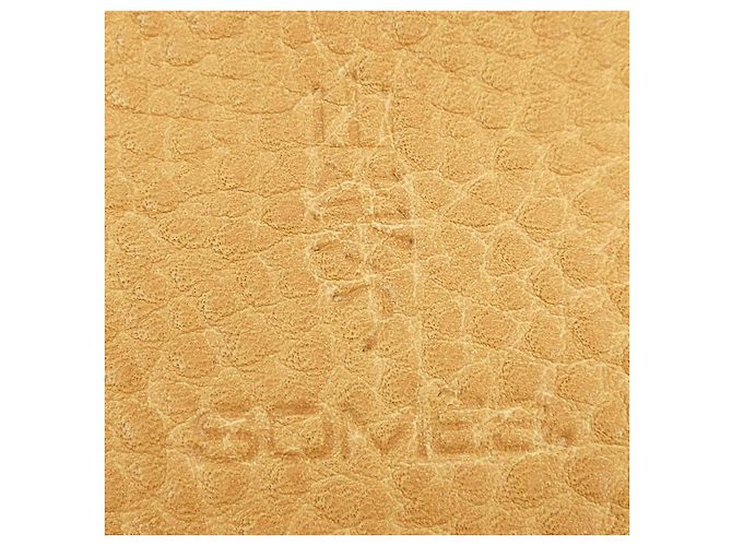 Autre Marque Pochette in pelle saddle Somes Beige - vista 3