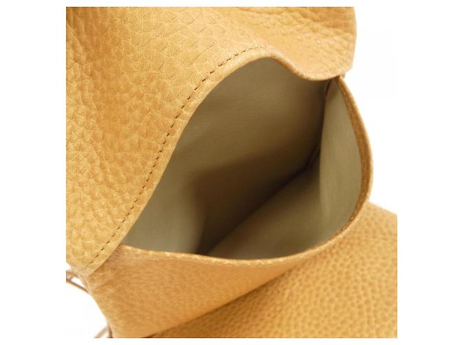 Autre Marque Pochette in pelle saddle Somes Beige - vista 5