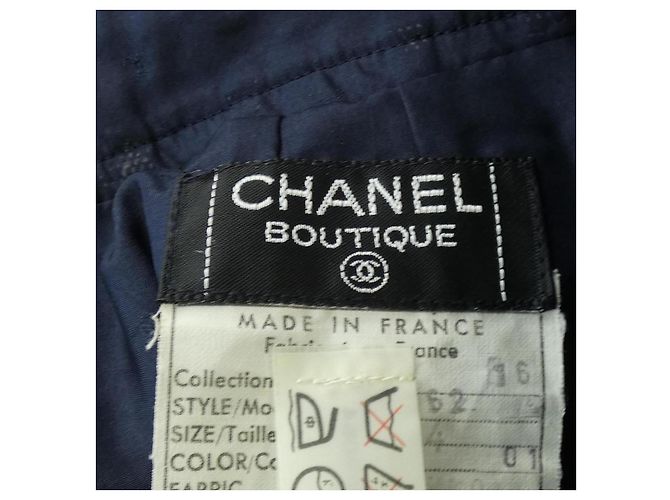 Timeless Chanel Vintage Rock Blau Marineblau - Ansicht 4