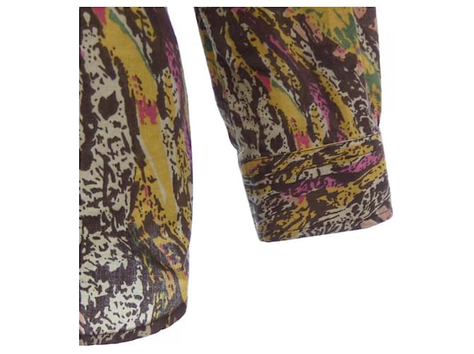 Autre Marque Camicia Needles Marrone Rosa Giallo - vista 6