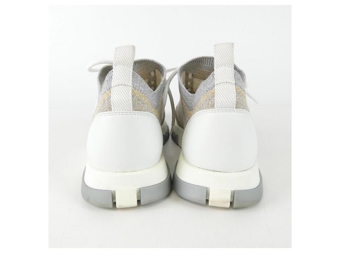 Hermès Sneakers Hermes 202159Z36.5 Argento D'oro - vista 5