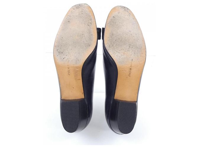 Vintage Pumps Salvatore Ferragamo Blau Marineblau - Ansicht 4