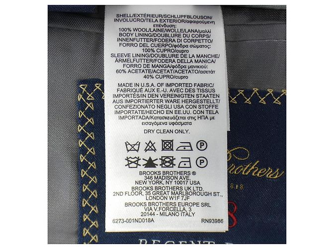 Autre Marque Brooks Brothers Anzug Grau - Ansicht 3