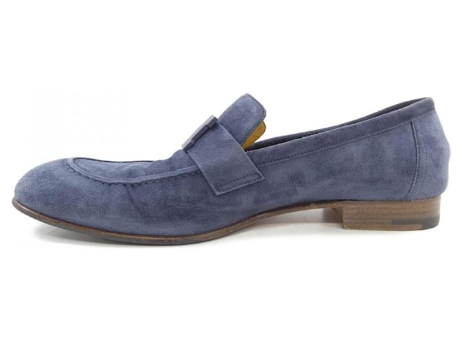 Hermès Sneakers in pelle Hermes 41 Blu Blu navy - vista 2