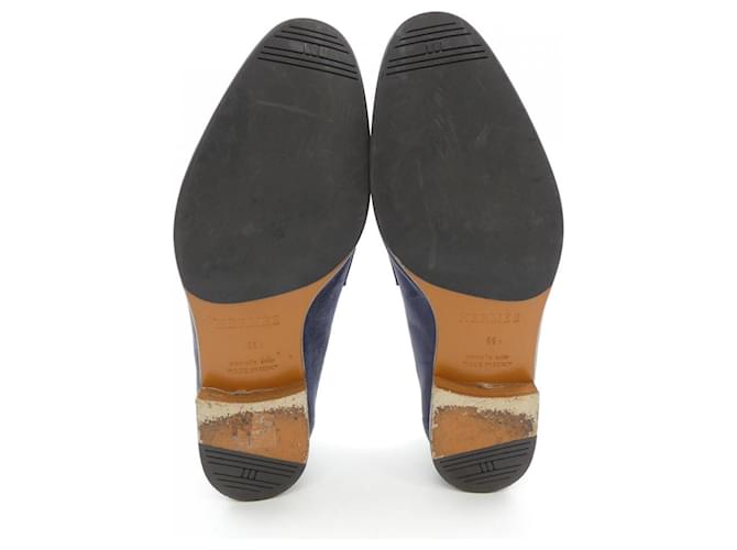 Hermès Sneakers in pelle Hermes 41 Blu Blu navy - vista 4