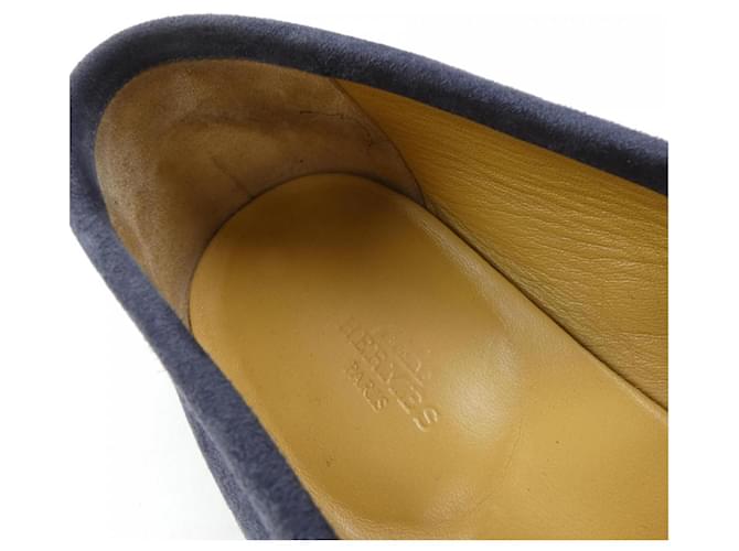 Hermès Sneakers in pelle Hermes 41 Blu Blu navy - vista 6