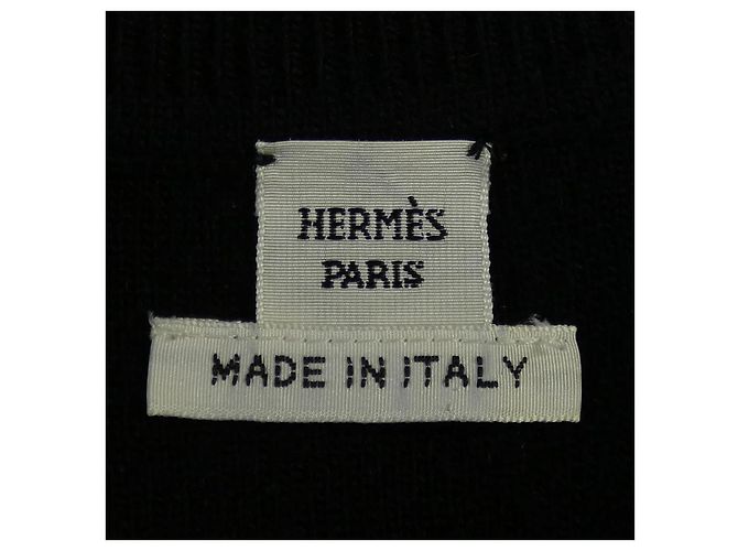 Hermès Hermes Kleid Kaschmir-Mischung Größe 40 Schwarz - Ansicht 5