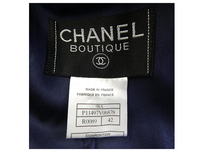 Timeless Giacca Chanel Rosa Blu Blu navy - vista 4