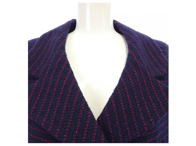 Timeless Giacca Chanel Rosa Blu Blu navy - vista 5