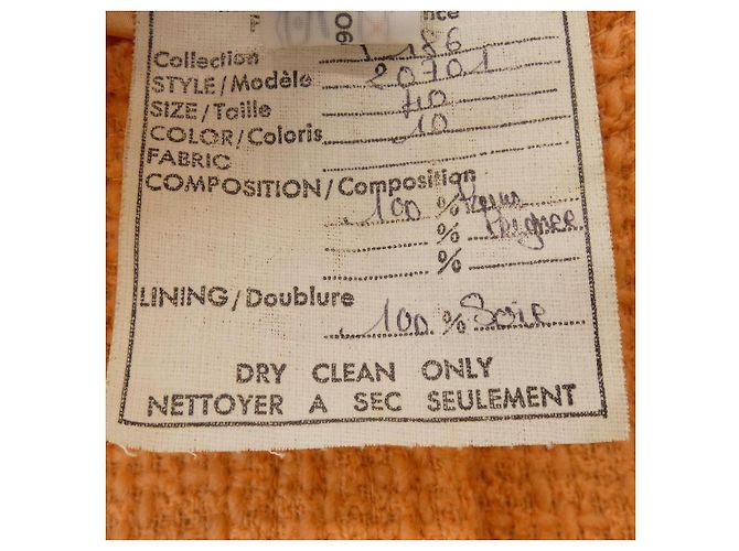 Timeless Conjunto de Tailleur Chanel Laranja - vista 3
