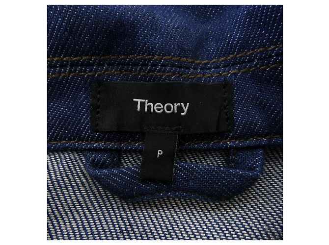 Chaqueta vaquera Theory Azul Azul marino - vista 4