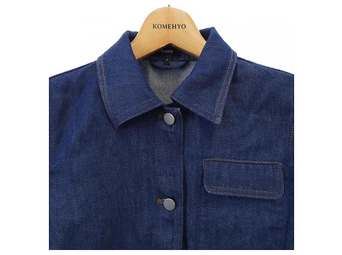 Chaqueta vaquera Theory Azul Azul marino - vista 5