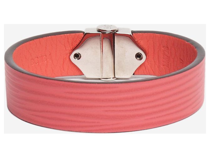Louis Vuitton Bracciale in pelle rosa - vista 3