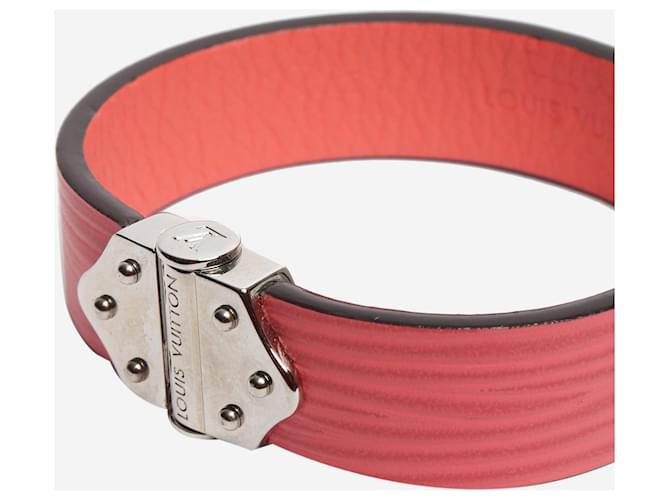 Louis Vuitton Bracciale in pelle rosa - vista 4