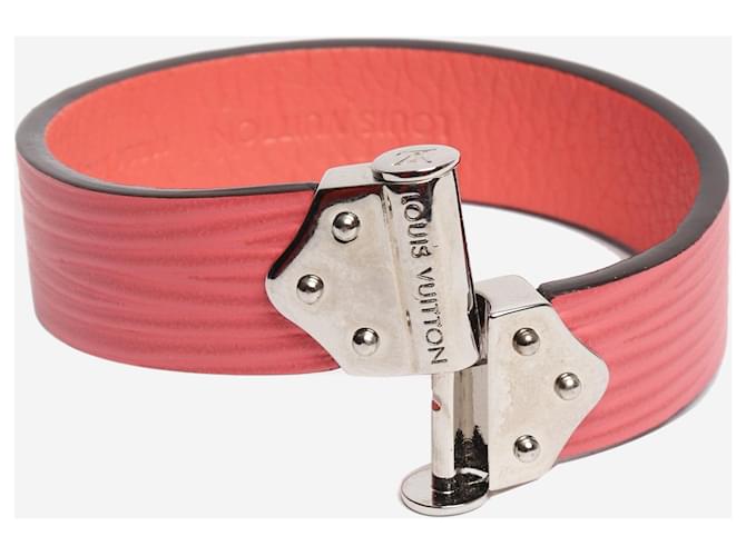 Louis Vuitton Bracciale in pelle rosa - vista 5