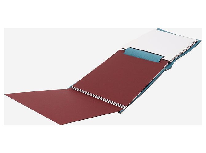 Hermès Libro de fotos en cuero azul - vista 5