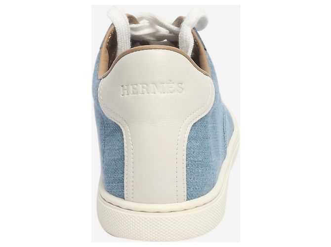 Hermès Blaue Denim-Sneaker - Größe EU 39.5 (UK 6.5) - Ansicht 3