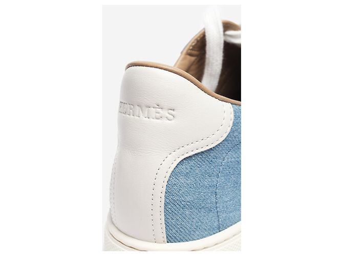 Hermès Blaue Denim-Sneaker - Größe EU 39.5 (UK 6.5) - Ansicht 4