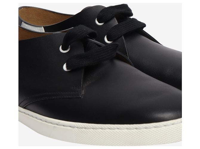 Hermès Schwarze Leder-Sneaker - Größe EU 39 (UK 6) - Ansicht 4
