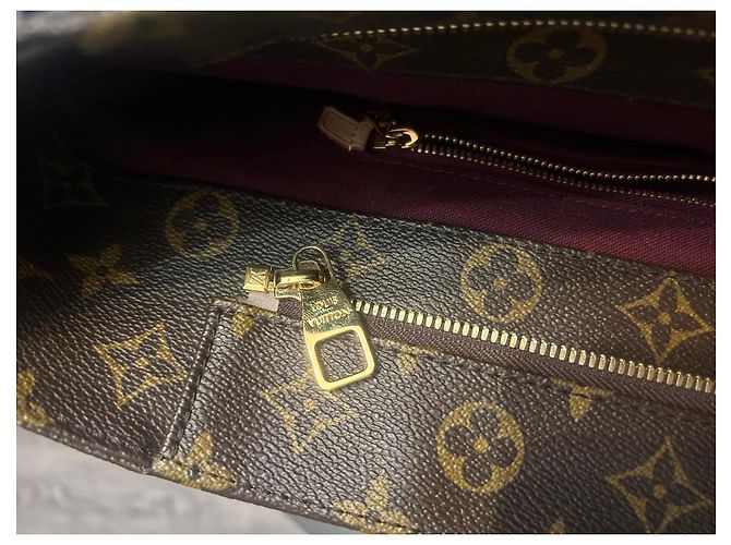 Borsa Tote Louis Vuitton Monogram Canvas Neverfull MM Marrone Monogramma - vista 11