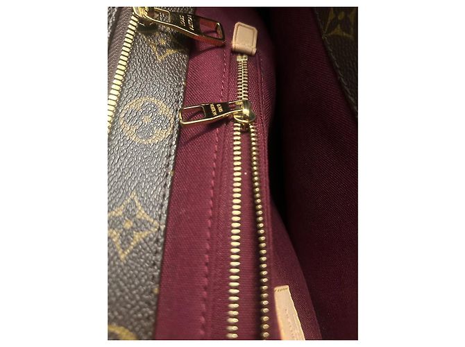 Borsa Tote Louis Vuitton Monogram Canvas Neverfull MM Marrone Monogramma - vista 13