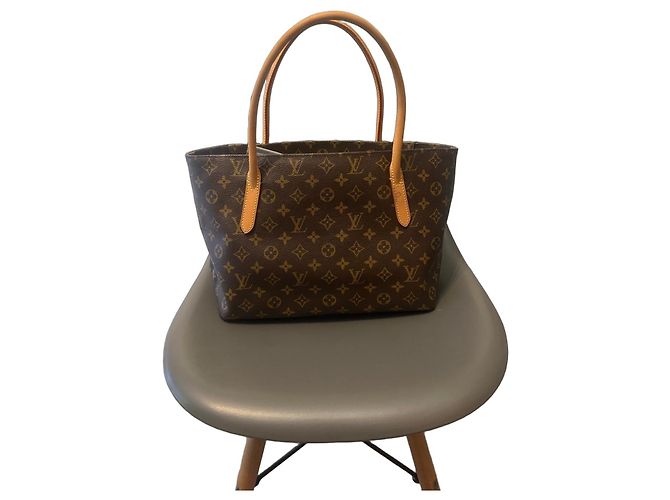Borsa Tote Louis Vuitton Monogram Canvas Neverfull MM Marrone Monogramma - vista 2