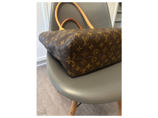 Borsa Tote Louis Vuitton Monogram Canvas Neverfull MM Marrone Monogramma - vista 6